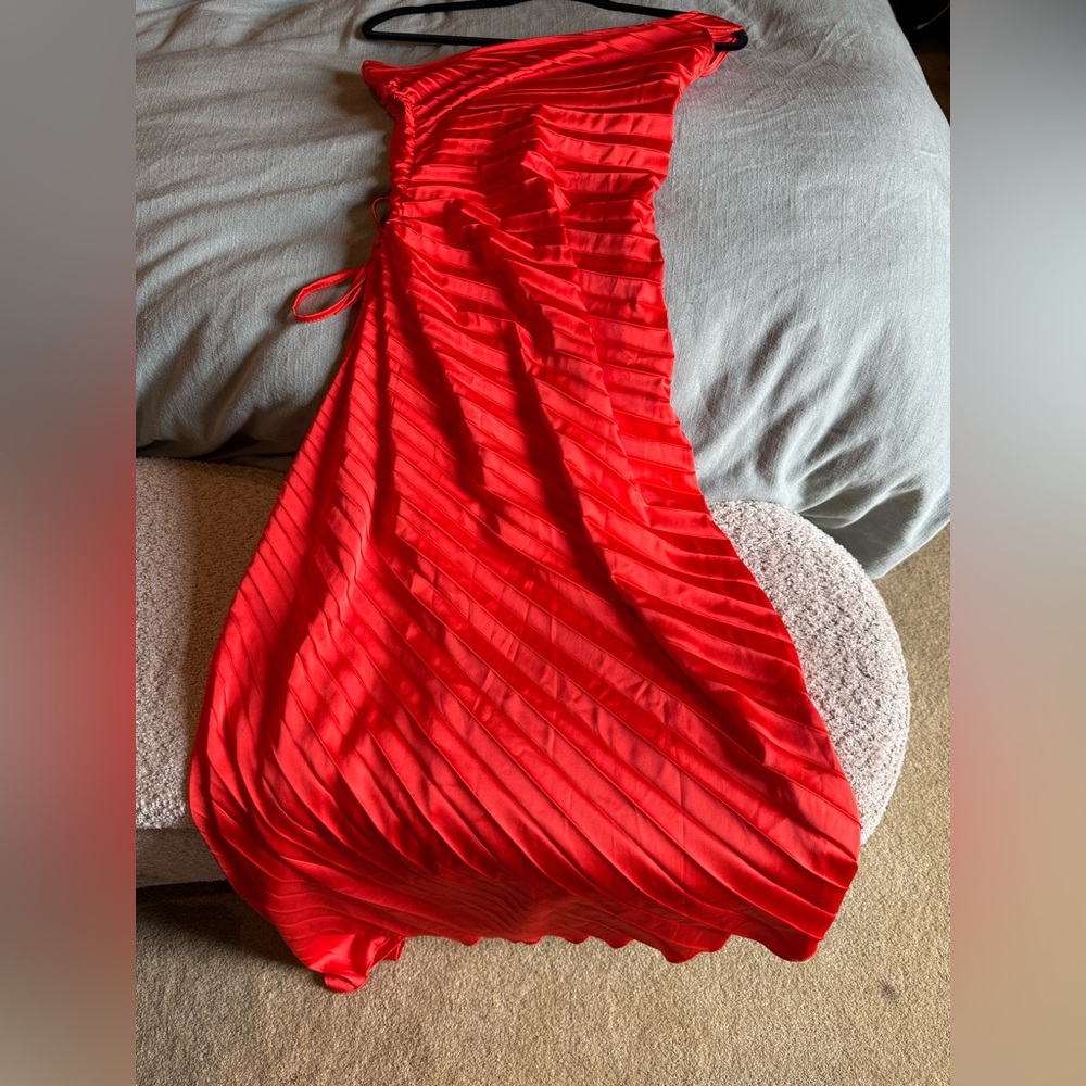 Amazon Women's Asymmetrical Red Dress